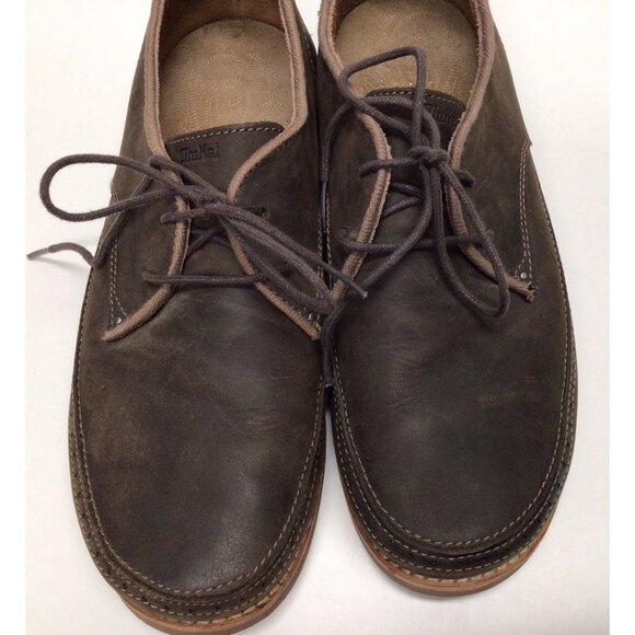 OluKai Honolulu Lace Up Men\'s Brown Leather Oxford Loafers Casual Shoes Size 9 main image 5